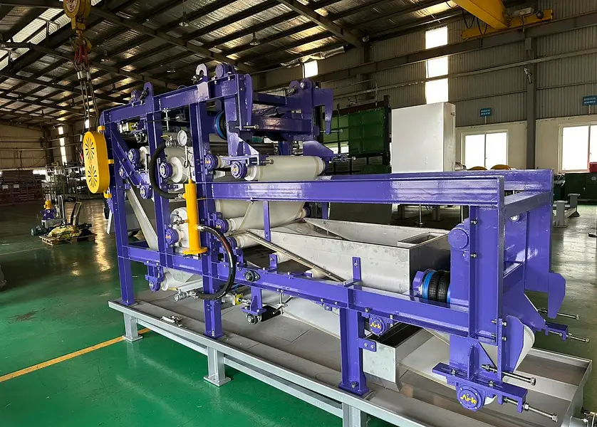 โครงการเครื่องรีดตะกอนแบบสายพาน – โรงงานแปรรูปอาหาร จังหวัดไฮเดือง