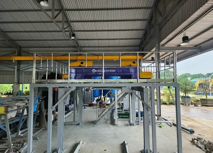 โครงการเครื่องรีดตะกอนแบบเหวี่ยง – โรงงานผลิตน้ำประปาเมืองเว้